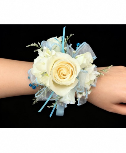 Winter White Hand Corsage