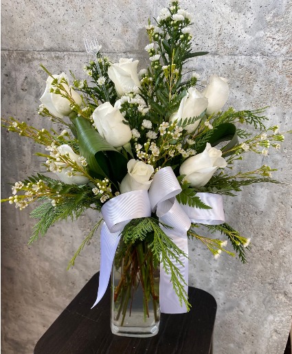 Winter White Roses 