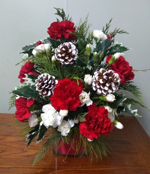 Winter White Tips  Fresh Arrangement