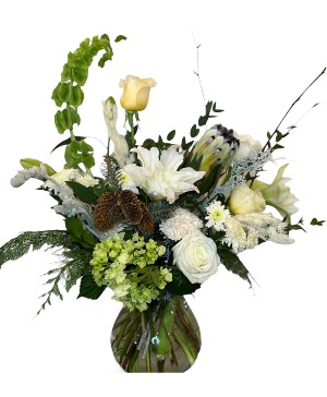 Winter Whites Vase Arrangement 
