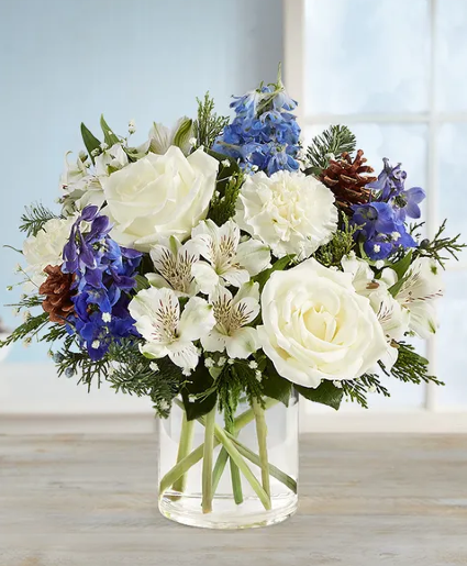 Winter Wishes Bouquet Vase Bouquet