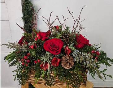 Winter Wonderland Flower Arrangement in Kamloops, BC | Lily Lane Florals