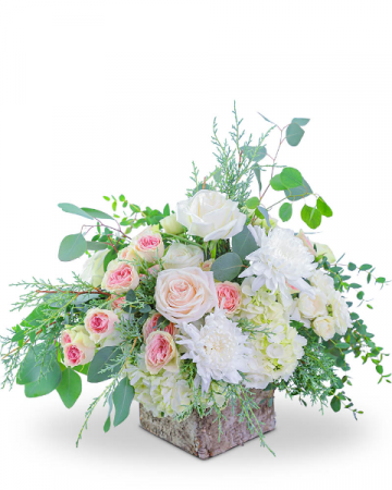 Wintry Birch Blooms Flower Arrangement