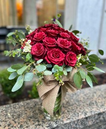 2 Dozen Long Stem Ecuadorian Red Roses  