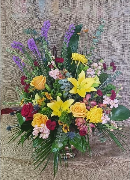 With All Our Hearts Urn Arrangement