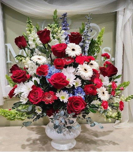 With Honor Arrangement Flower Arrangement