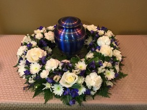 Sapphire Light Cremation Tribute (urn not included)