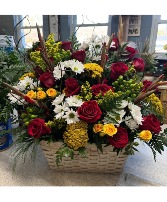With Respect One sided arrangement in a basket