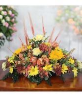 Wonderous Fall Centerpiece  FHF-F39 Fresh Flower Arrangement 