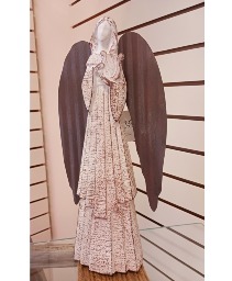 Wood And Metal Angel Gift
