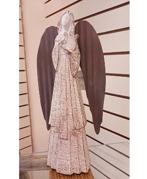 Wood And Metal Angel Gift