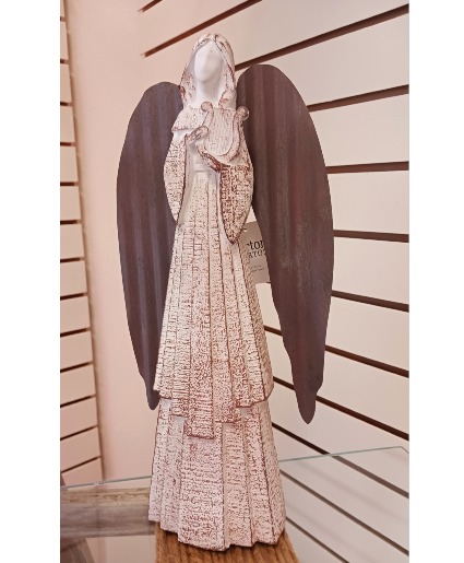 Wood And Metal Angel Gift