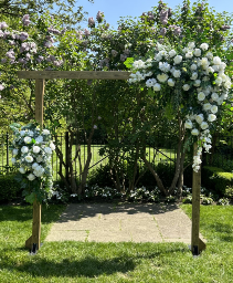 Wedding Arbour Rental with Artificial Flowers Rental