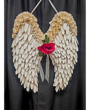 WOODEN ANGEL WINGS HANGING WINGS