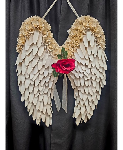 WOODEN ANGEL WINGS HANGING WINGS