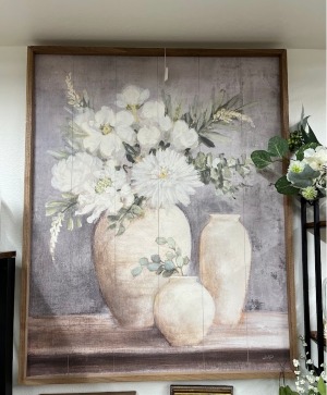 Wooden Floral art