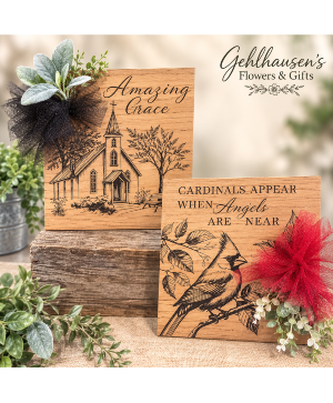 Wooden Memorial Keepsake Box 