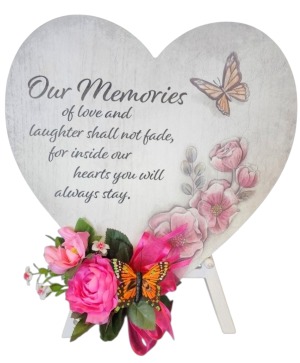 Wooden Memory Heart 