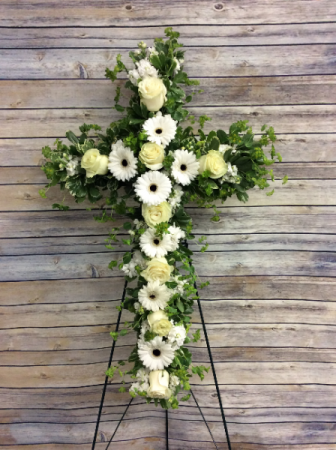 Woodland Serenity Cross Standing Spray