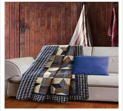 Woodland Star Quilted Throw Throw