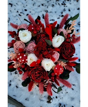 Woodland Theme Heart Arrangement 