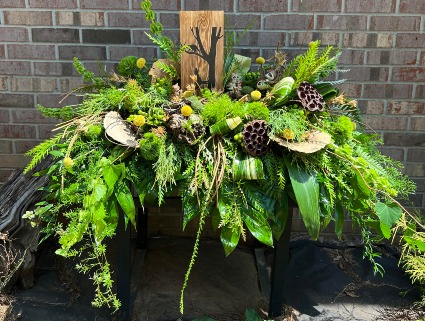 Woodland Tribute Blanket Casket Spray