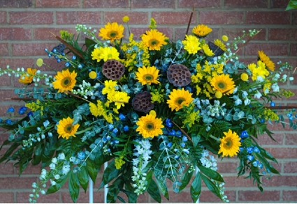 Woodsy Wildflower Casket Blanket  