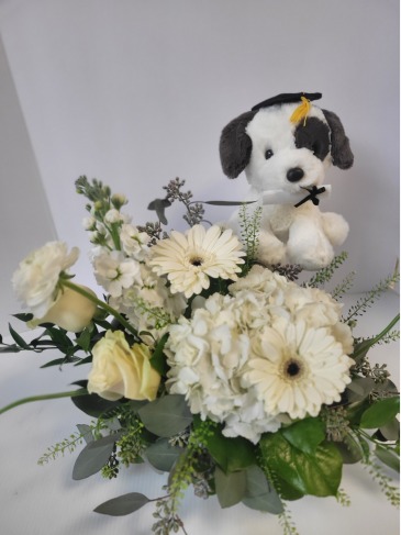"Woof"... No More Tuition Payments Floral Arrangement in Woodbridge, ON | PRIMAVERA FLOWERS & MORE LTD.