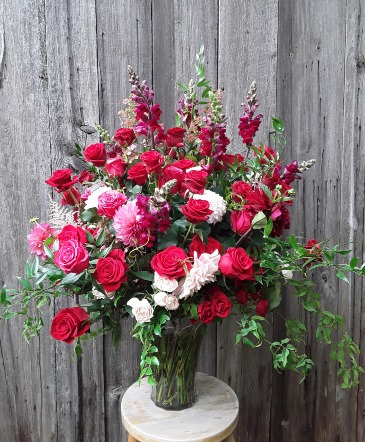 Wow Factor extra large floral arrangement in Ithaca, NY | BUSINESS IS BLOOMING