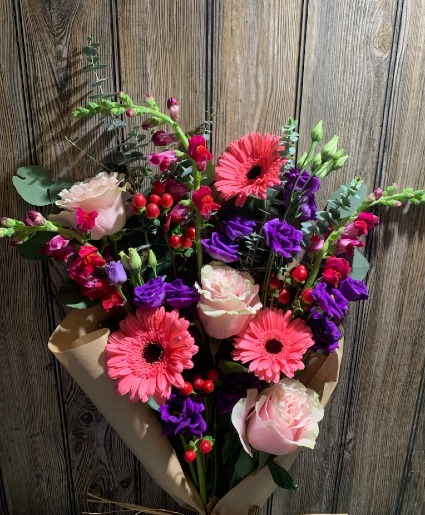 Once a Month $55 Wrap Of Flowers  Subscription