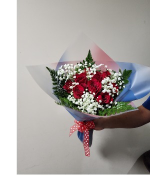 Wrap roses  bouquet  