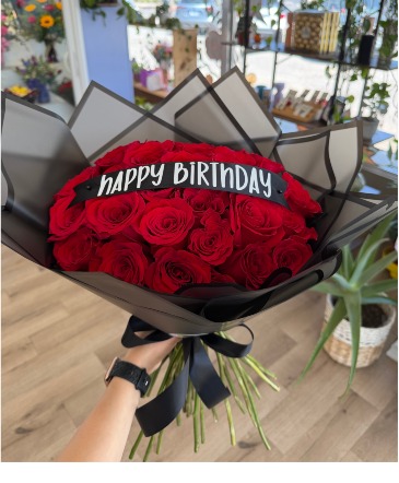 Wrapped Red Roses  in Riverside, CA | The Flower Alley