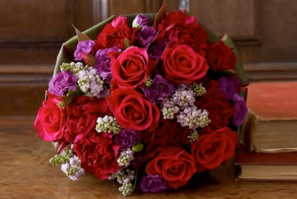 Wrapped Bqt. Roses Wrapped arrangement 