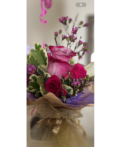 wrapped flowers 