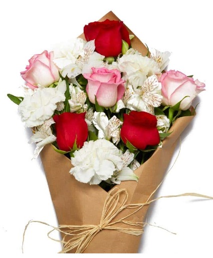 WRAPPED FLOWERS DESIGNER CHOICE  FRESH WRAPPED FLOWERS