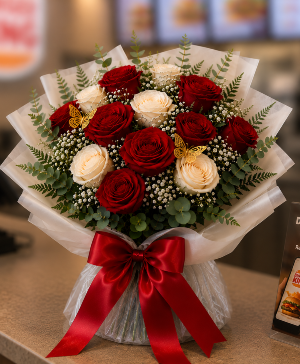 Wrapped in Crimson Love Call Us for Faster Service & Daily Specials: (915) 303-8500 Text Us to Order Anytime: (915) 505-3708 Your trusted source for Flowers & Delivery in El Paso TX 
