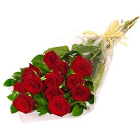 Wrapped Red Rose Bouquet 