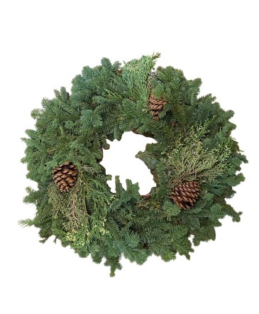 SF Christmas Wreath Wreath in Sonora, CA | SONORA FLORIST AND GIFTS