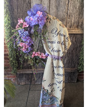 Wreath with afghan 
