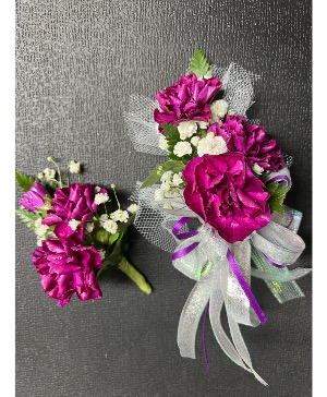 Wrist & boutonnière set Corsage & boutonnière set