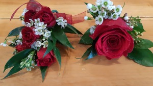 Wrist Corsage and Boutonniere 