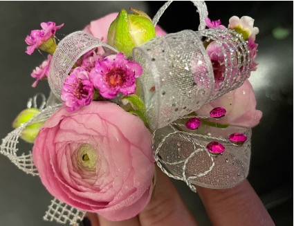 Wrist Corsage with Ribbon 