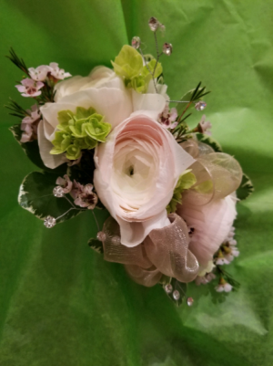 Ranunculus Wrist Corsage (Seasonal Availability) Wrist Corsage