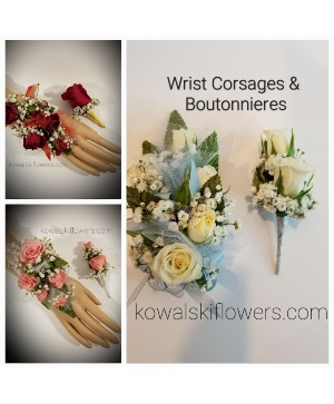 The Set Wrist Corsge & Boutonniere