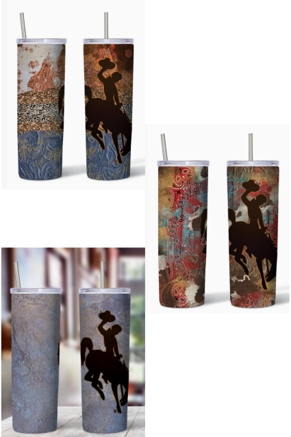 Wyoming Steamboat 20oz Skinny Tumbler 