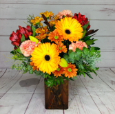 Yellow and orange delight Mid size vase  