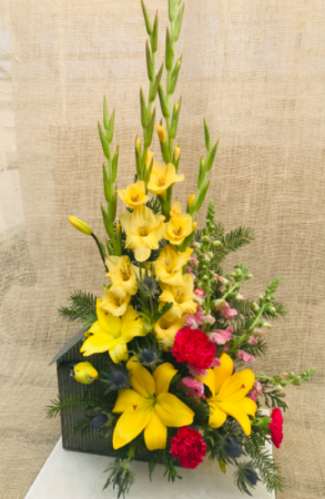 Yellow Bird Fresh Arrangement 