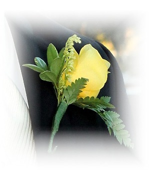 yellow Bout Boutonniere