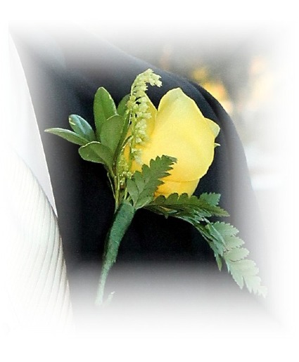 yellow Bout Boutonniere