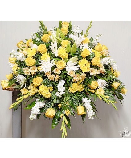 Yellow Casket Cover Casket Cover